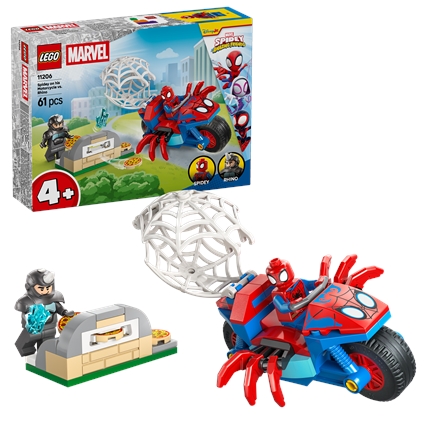 Spidey em sua Motocicleta vs. Rhino