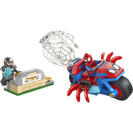 Spidey em sua Motocicleta vs. Rhino