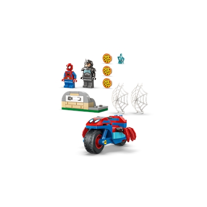 Spidey em sua Motocicleta vs. Rhino
