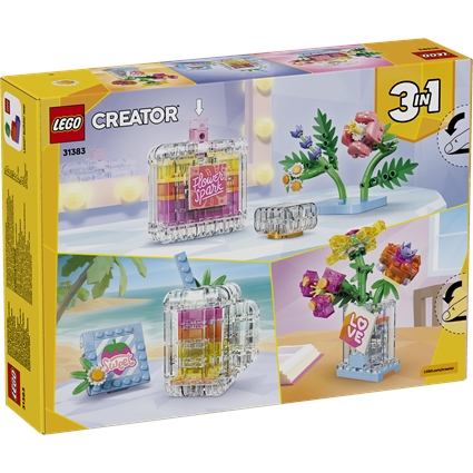 Frasco de Perfume com Decoração Floral