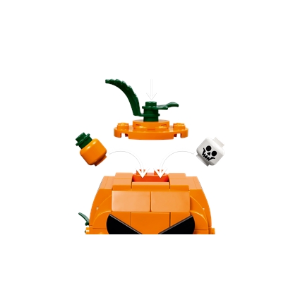 Carrinha Pick-Up com Abóbora de Halloween
