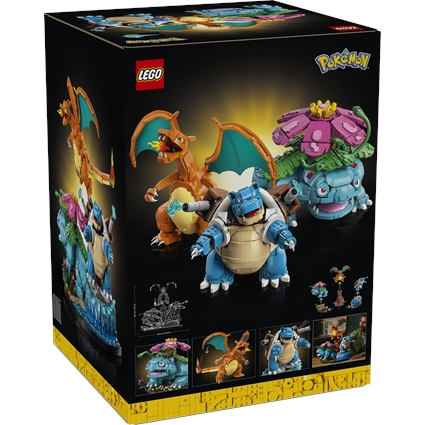 Venusaur, Charizard e Blastoise