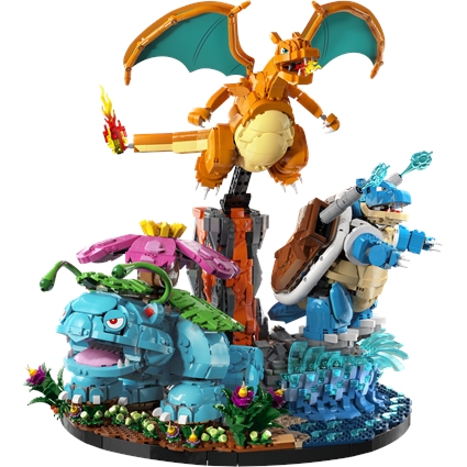 Venusaur, Charizard e Blastoise