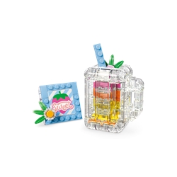 Frasco de Perfume com Decoração Floral