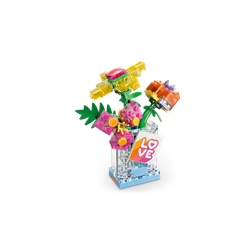 Frasco de Perfume com Decoração Floral