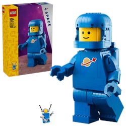 Up-Scaled Blue Astronaut Minifigure