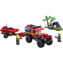 4x4 Fire Truck with Rescue Boat