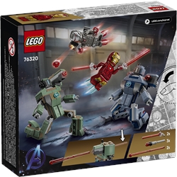 Iron Man e Máquina de Guerra contra Drones